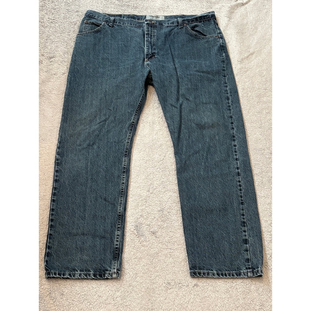Wrangler Authentics Mens Straight Leg Jeans Dark Wash 42x30 10ZM100ST Denim